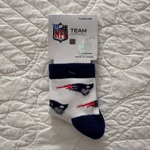 NWT NFL Team Apparel New England Patriots Toddler Socks 9-24 Months